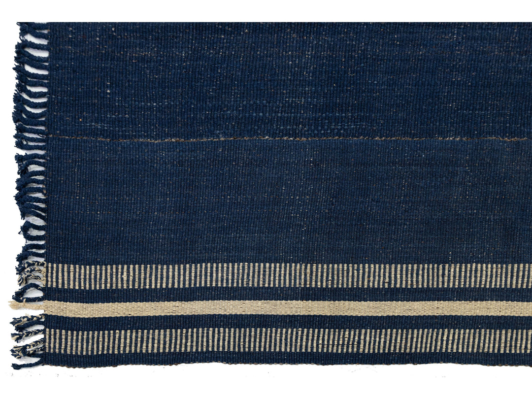 Modern Kilim Flatweave Wool Rug 7 X 11