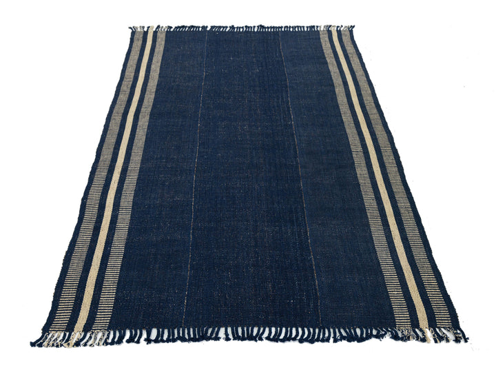 Modern Kilim Flatweave Wool Rug 7 X 11