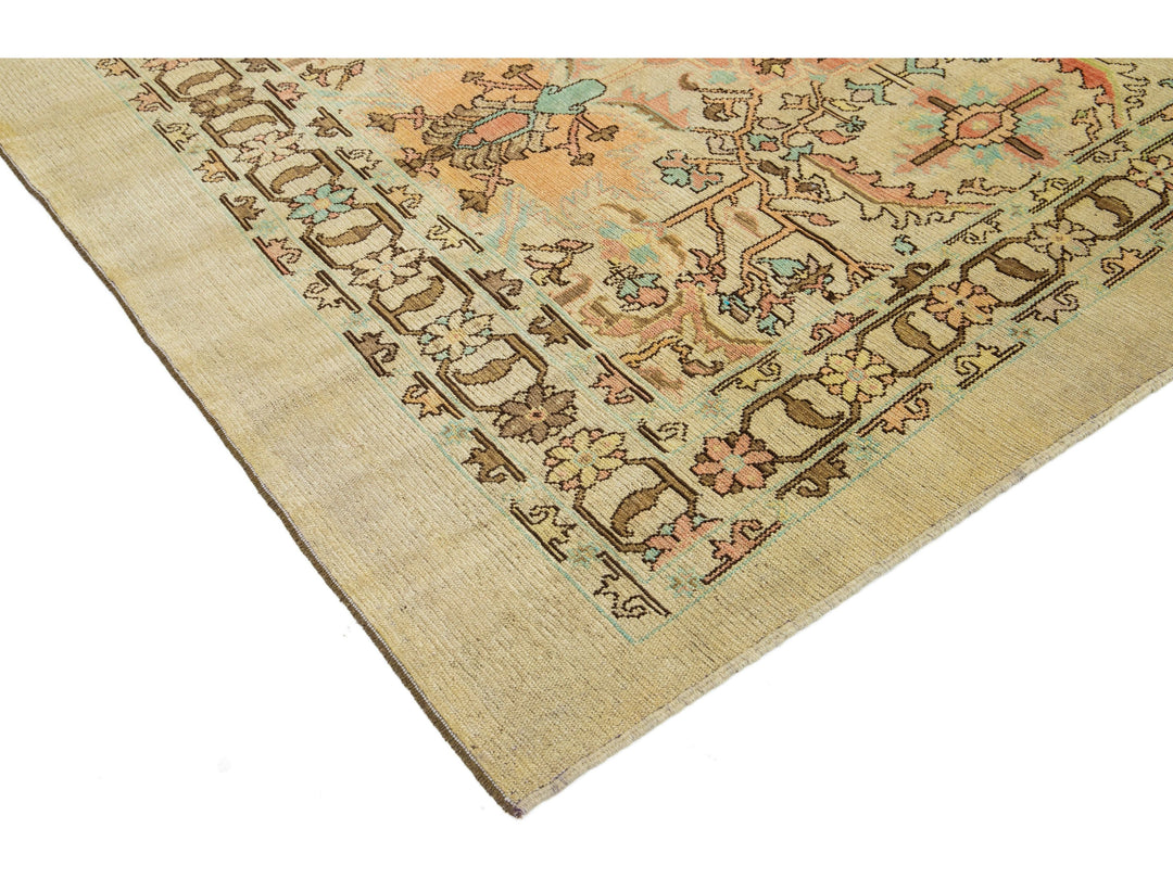 Contemporary Revival Wool Rug 7 X 9