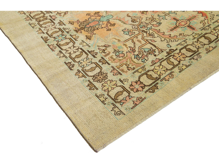 Contemporary Revival Wool Rug 7 X 9