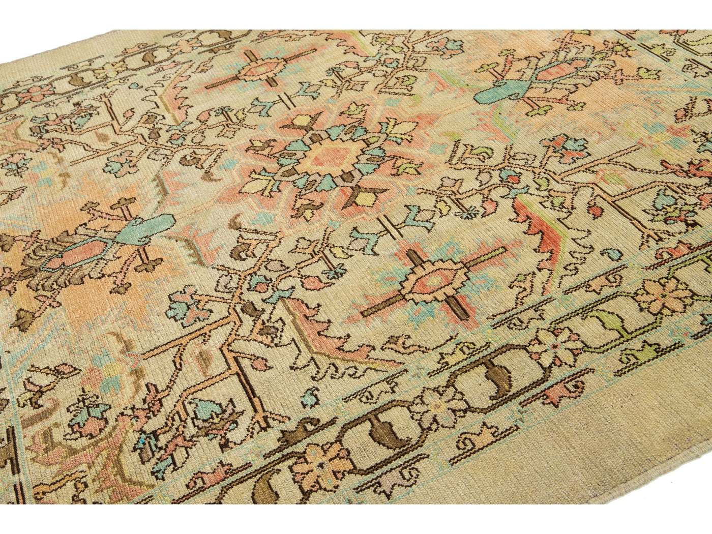Contemporary Revival Wool Rug 7 X 9
