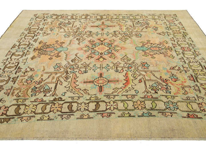 Contemporary Revival Wool Rug 7 X 9