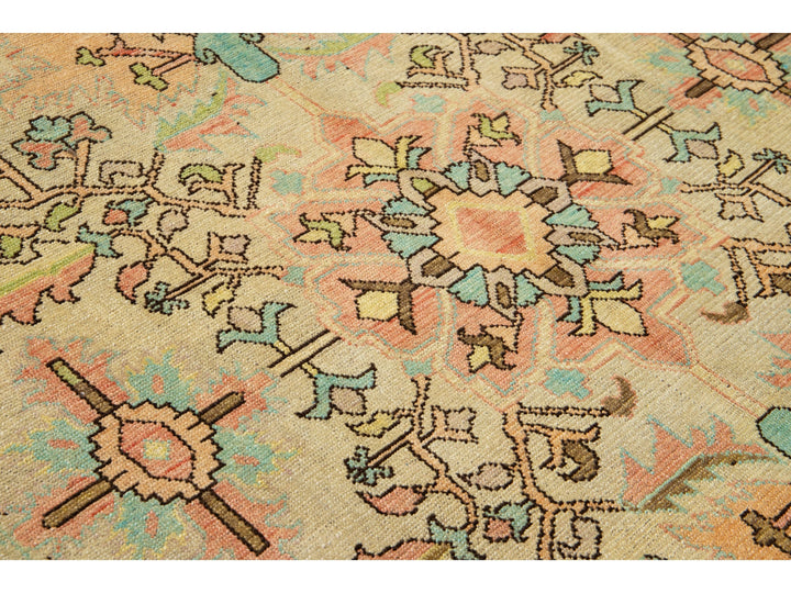 Contemporary Revival Wool Rug 7 X 9