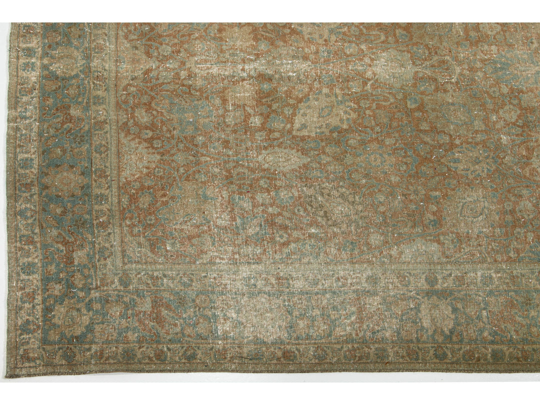 Antique Tabriz Wool Rug 8 X 10