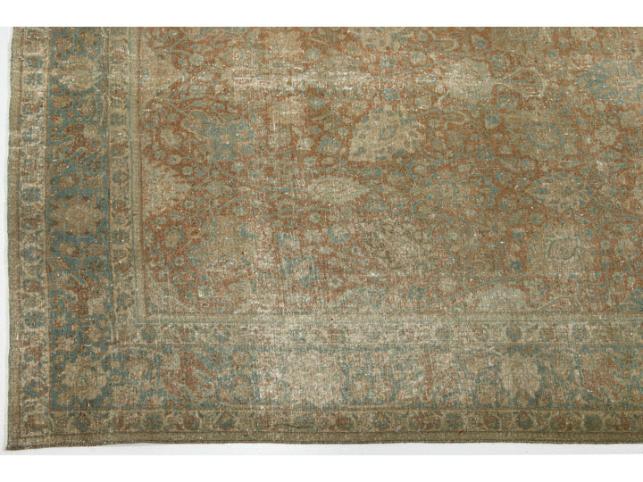 Antique Tabriz Wool Rug 8 X 10