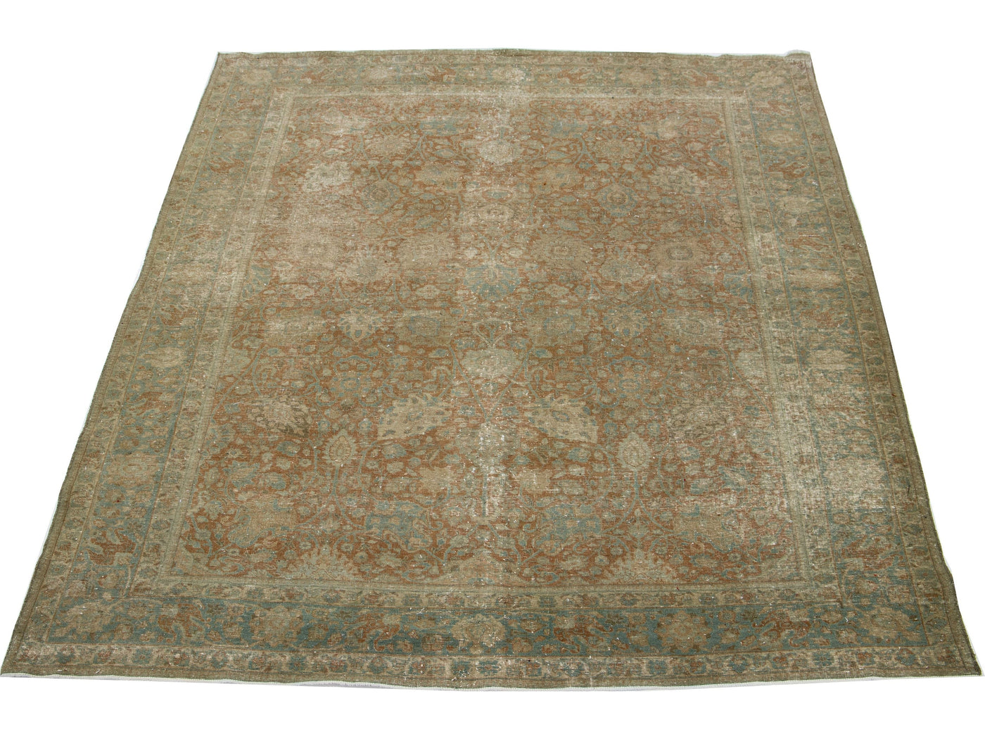 Antique Tabriz Wool Rug 8 X 10