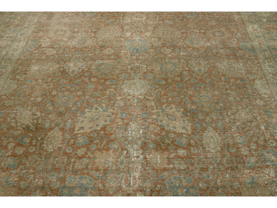 Antique Tabriz Wool Rug 8 X 10