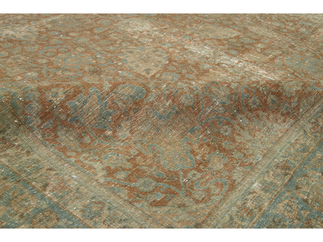 Antique Tabriz Wool Rug 8 X 10