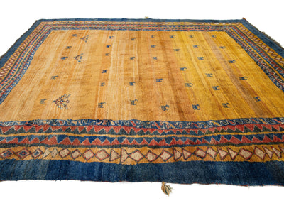 Modern Gabbeh Wool Rug 10 X 13