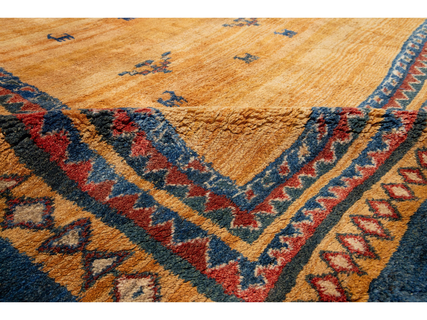 Modern Gabbeh Wool Rug 10 X 13