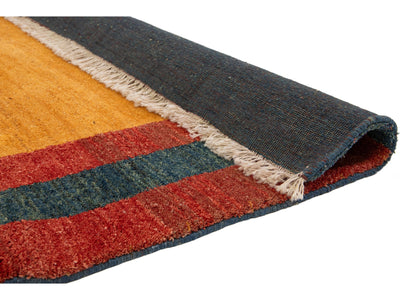 Modern Gabbeh Wool Rug 10 X 13