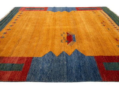 Modern Gabbeh Wool Rug 10 X 13