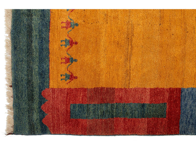 Modern Gabbeh Wool Rug 10 X 13