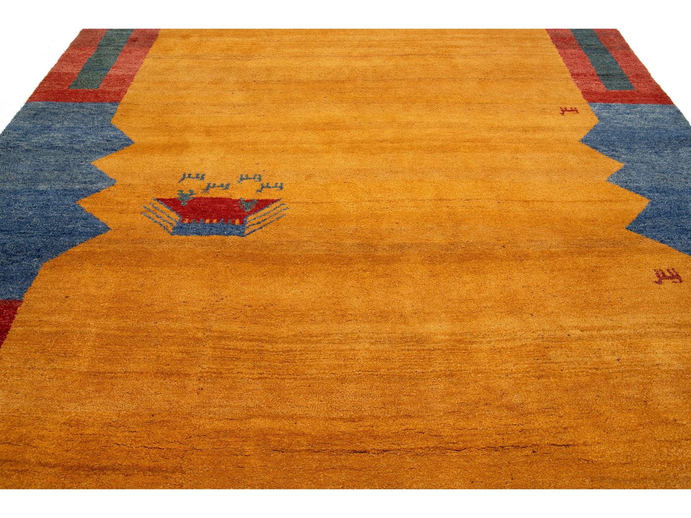 Modern Gabbeh Wool Rug 10 X 13