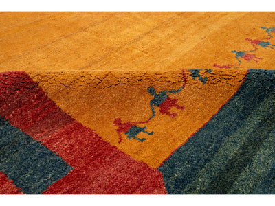 Modern Gabbeh Wool Rug 10 X 13