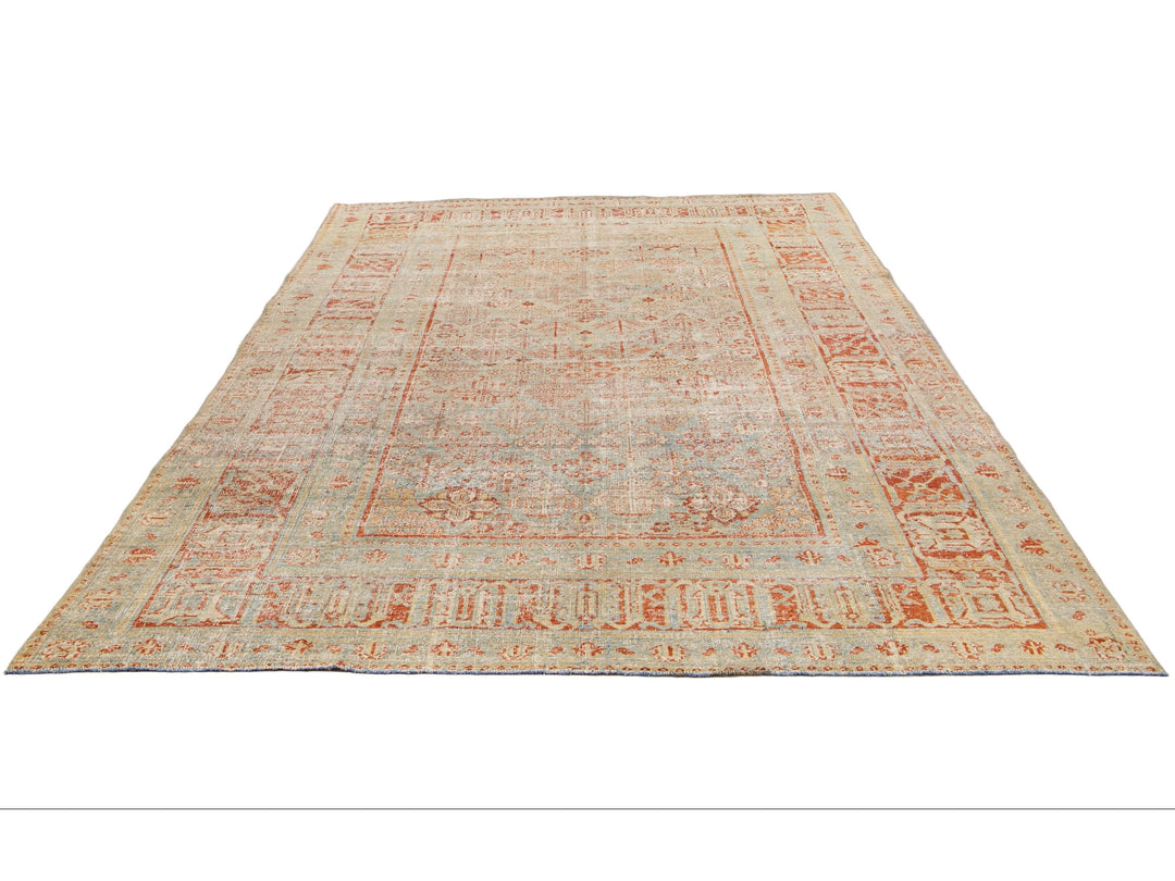 Antique Tabriz Wool Rug 8 X 11