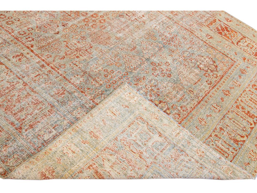 Antique Tabriz Wool Rug 8 X 11