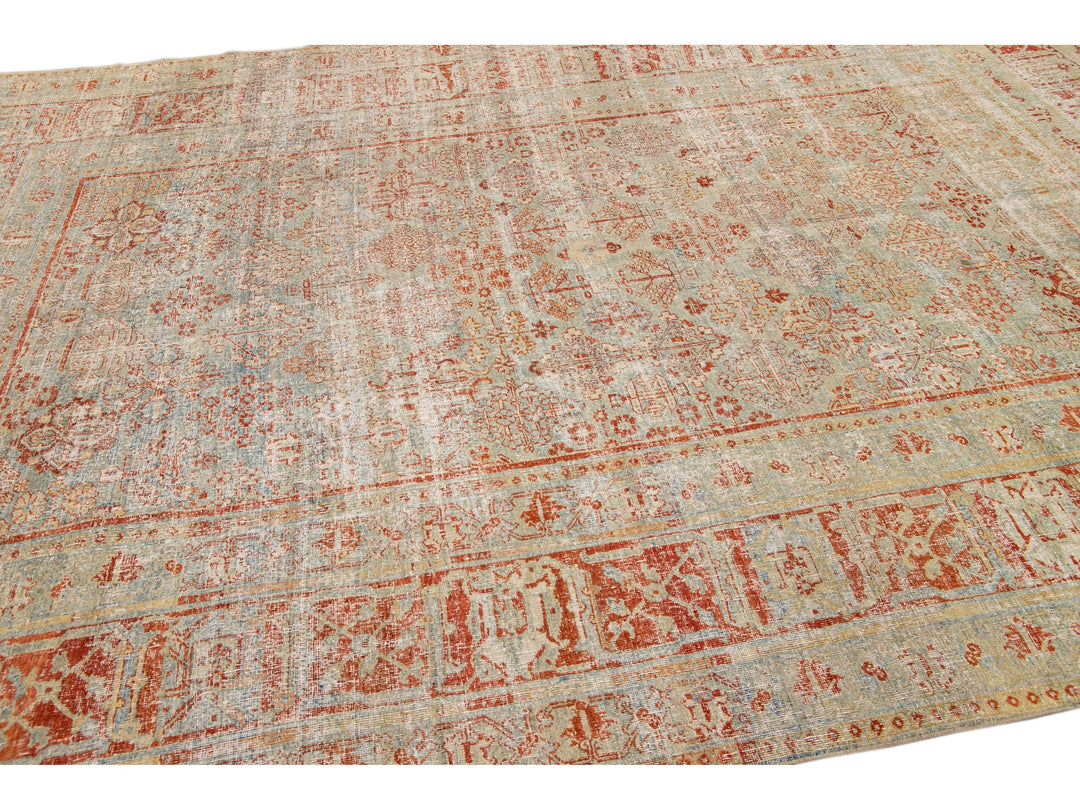 Antique Tabriz Wool Rug 8 X 11