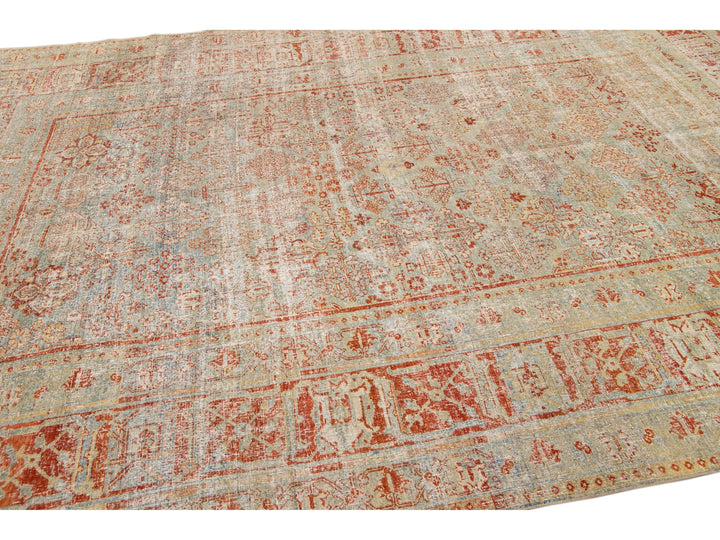 Antique Tabriz Wool Rug 8 X 11