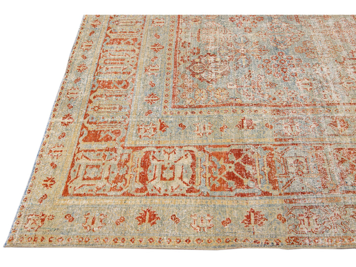 Antique Tabriz Wool Rug 8 X 11