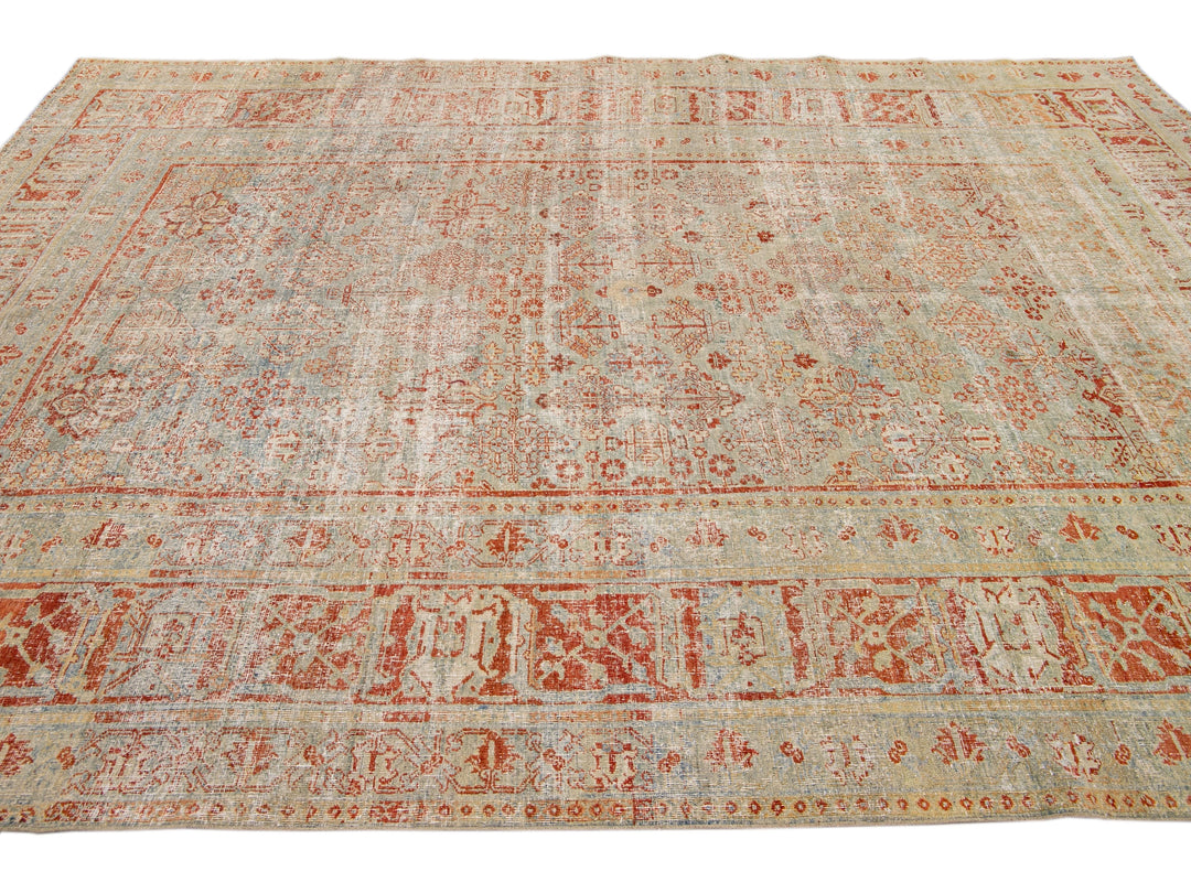 Antique Tabriz Wool Rug 8 X 11