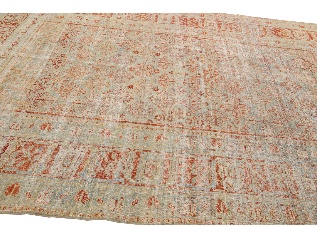 Antique Tabriz Wool Rug 8 X 11