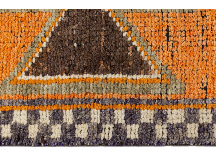 Vintage Turkish Wool Runner Rug 3 X 11