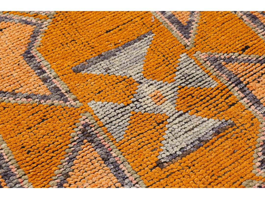 Vintage Turkish Wool Runner Rug 3 X 11