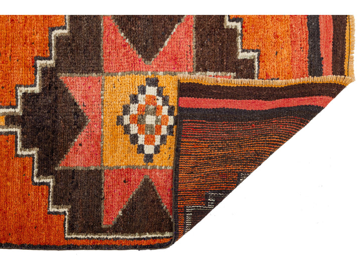 Vintage Turkish Wool Runner Rug 3 X 10