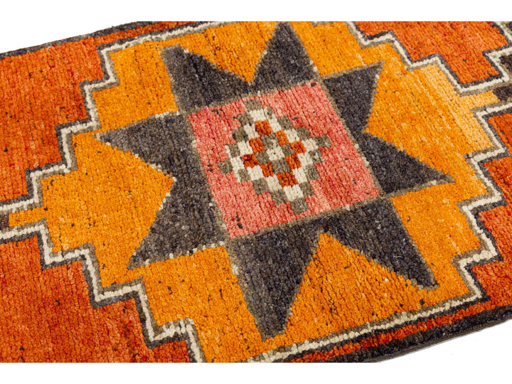 Vintage Turkish Wool Runner Rug 3 X 10