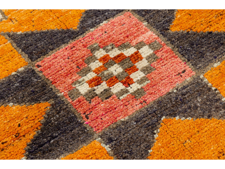 Vintage Turkish Wool Runner Rug 3 X 10