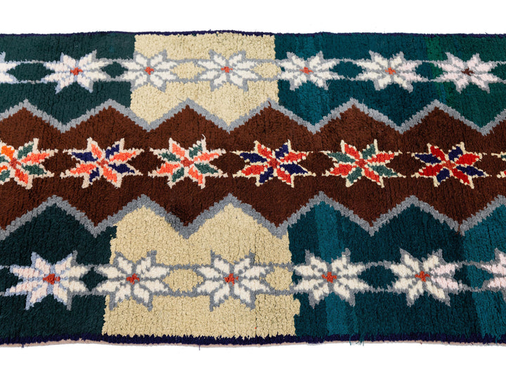 Vintage Turkish Wool Runner Rug 3 X 10