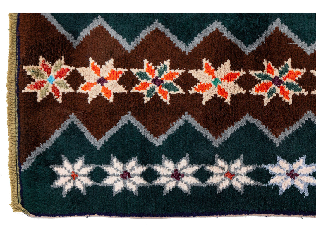 Vintage Turkish Wool Runner Rug 3 X 10