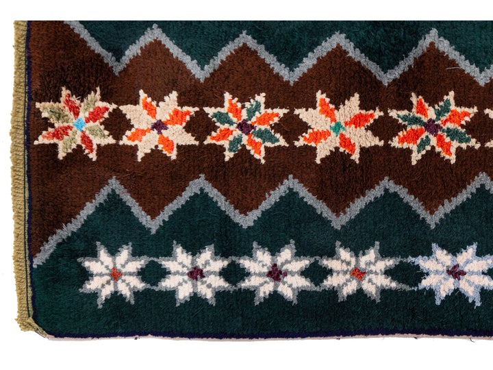 Vintage Turkish Wool Runner Rug 3 X 10