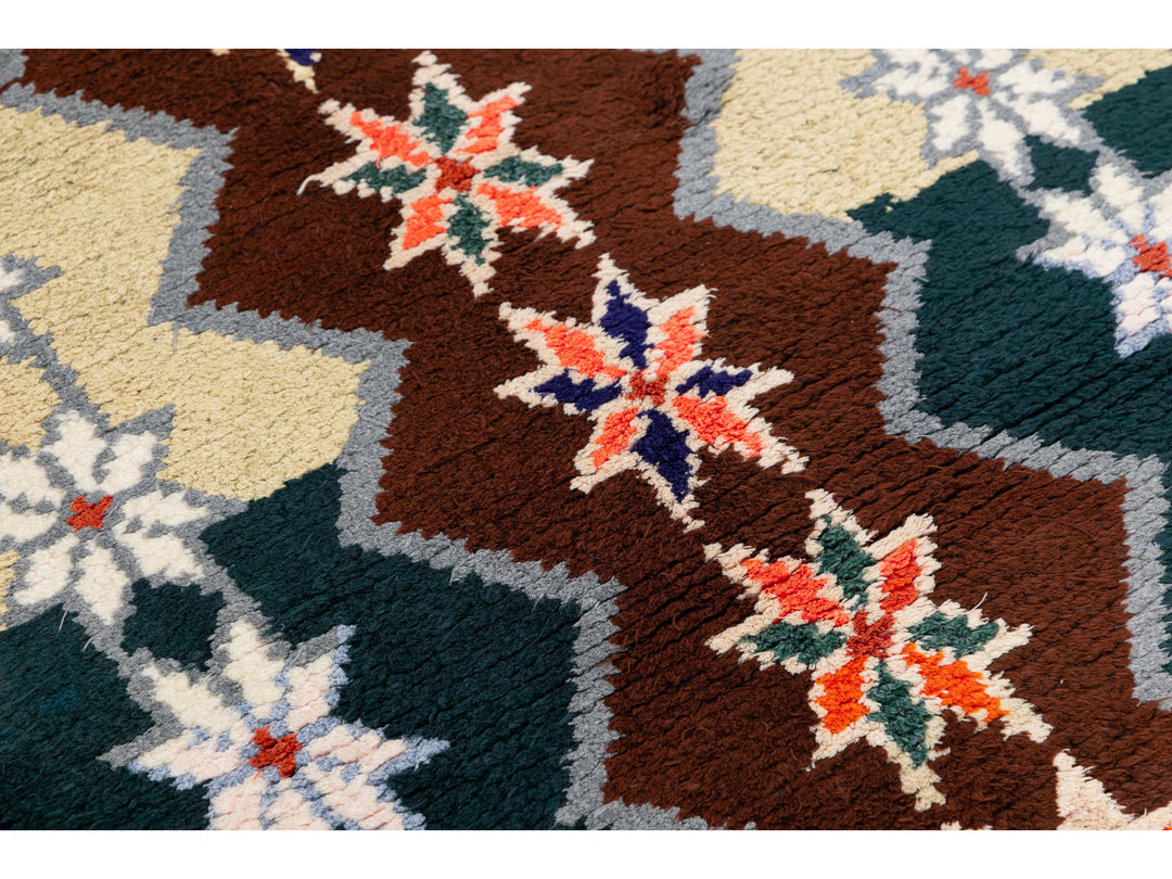 Vintage Turkish Wool Runner Rug 3 X 10