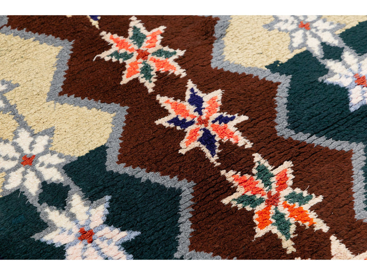 Vintage Turkish Wool Runner Rug 3 X 10