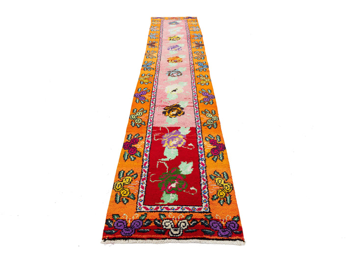 Vintage Turkish Wool Rug 3 X 13