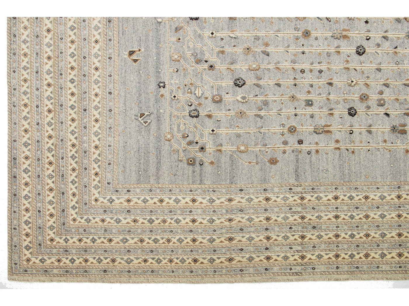 Modern Soumak Wool Rug 12 X 15