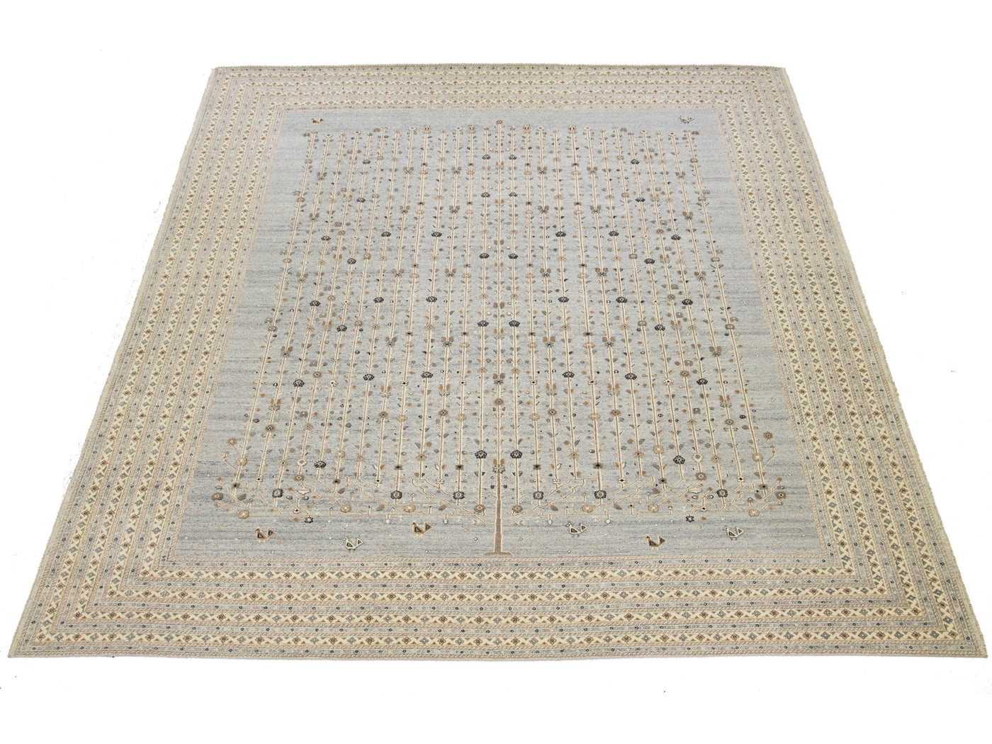 Modern Soumak Wool Rug 12 X 15