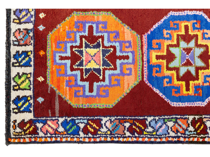 Vintage Turkish Wool Rug 2 X 12