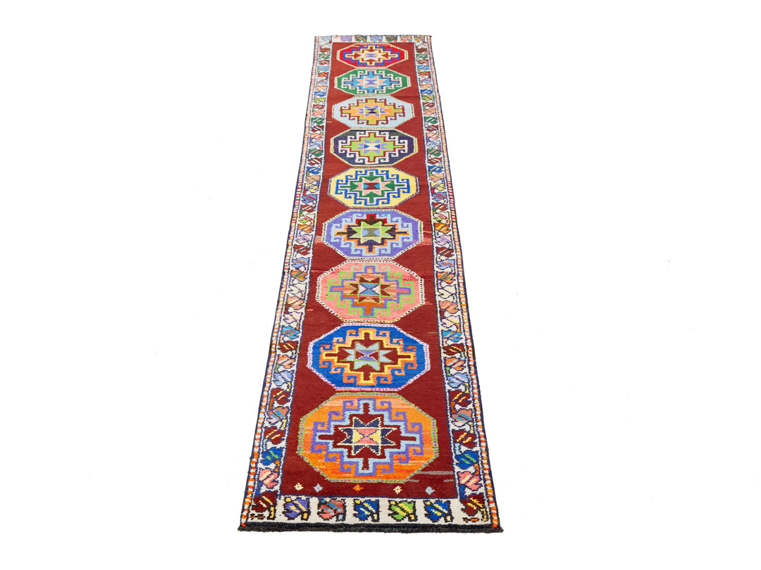 Vintage Turkish Wool Rug 2 X 12