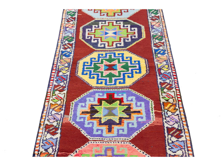 Vintage Turkish Wool Rug 2 X 12