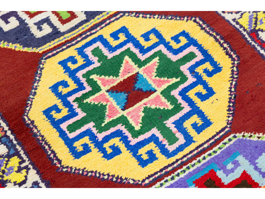 Vintage Turkish Wool Rug 2 X 12