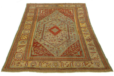 Antique Turkish Oushak Wool Rug 10 X 15