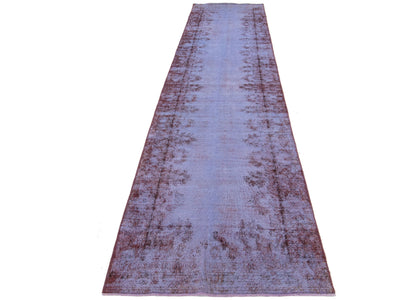 Vintage Distressed Wool Runner 3 X 14