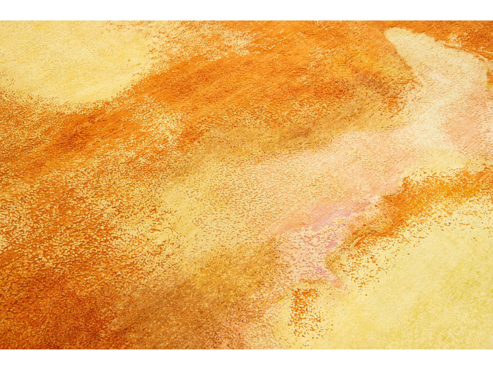 Modern Wool and Silk Rug 10 X 14