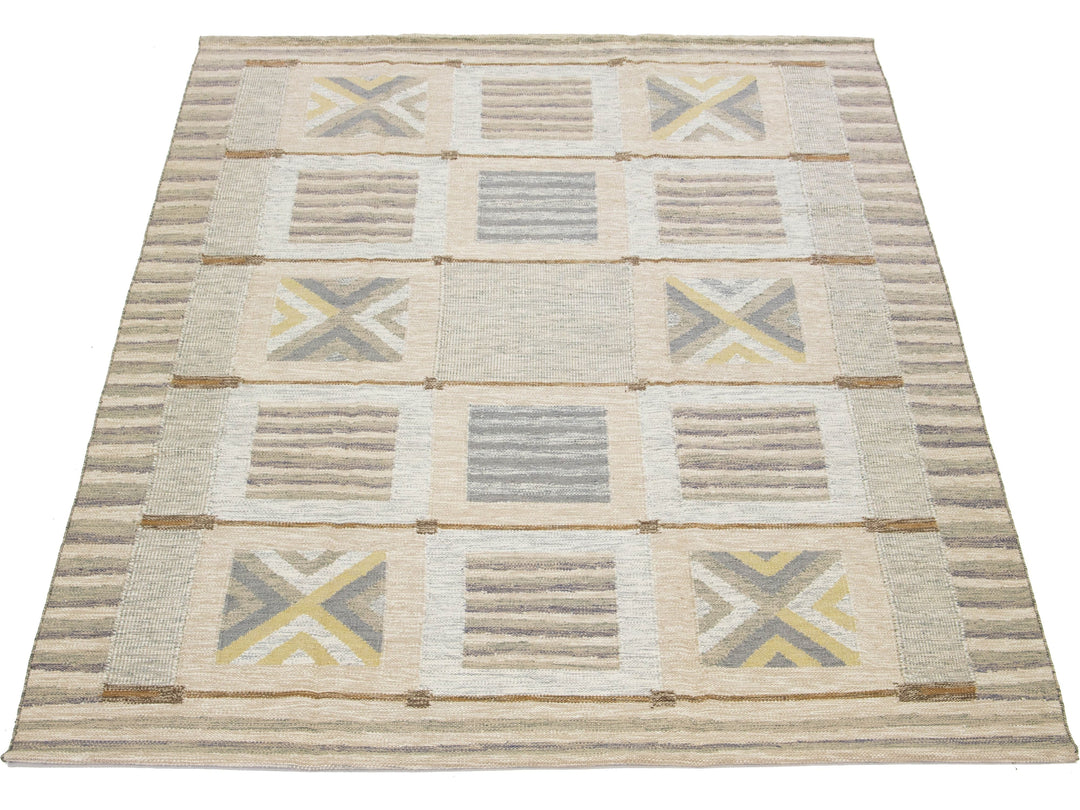 Modern Scandinavian Wool Rug 9 X 12