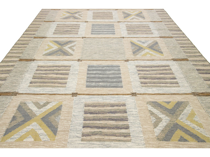 Modern Scandinavian Wool Rug 9 X 12