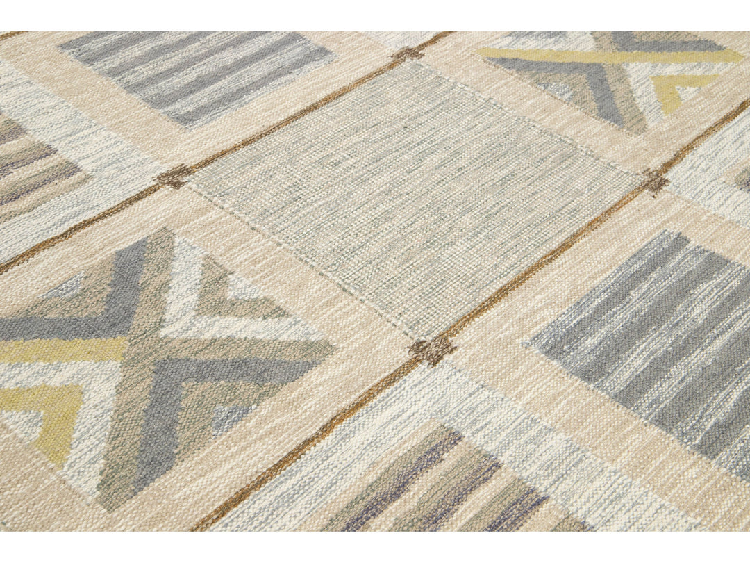 Modern Scandinavian Wool Rug 9 X 12