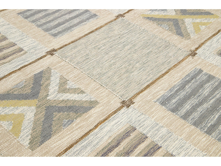 Modern Scandinavian Wool Rug 9 X 12